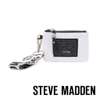【STEVE MADDEN】BRICHIE 時尚潮流款 字母零錢包(黑白色)