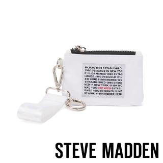 【STEVE MADDEN】BRICHIE 時尚潮流款 字母零錢包(白色)