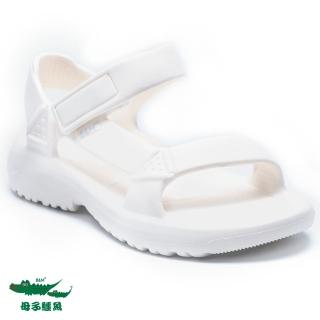 【母子鱷魚】-官方直營-純色系造型涼鞋-白