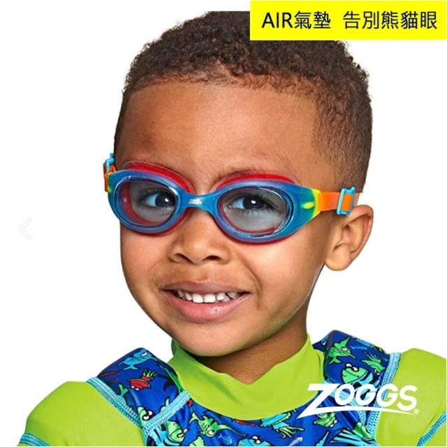 【Zoggs】幼童0-6歲音速AIR氣墊防霧泳鏡-藍綠色(泡湯/溫泉/游泳/衝浪/玩水/海邊)