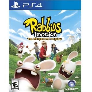 【SONY 索尼】PS4 瘋狂兔子全面侵略 TV 互動遊戲 英文美版(Rabbids Invasion)
