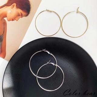 【卡樂熊】S925銀針復古簡約暮色MUSE造型耳環(兩色)