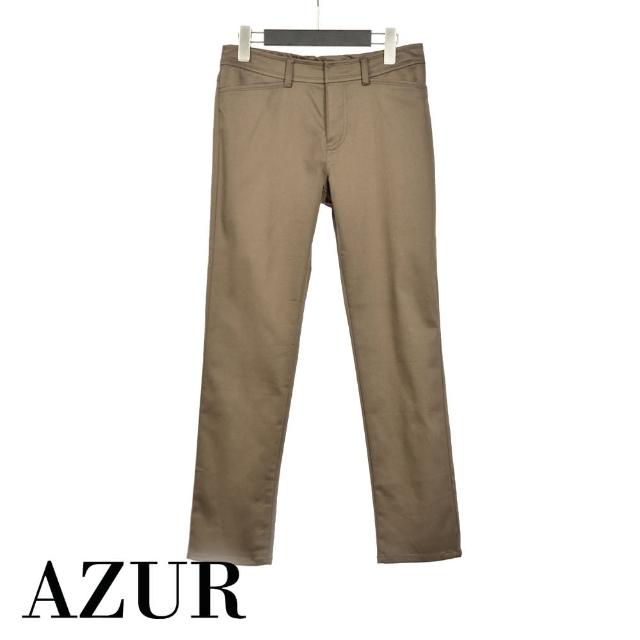 【AZUR】都會時尚西裝褲-橄欖綠