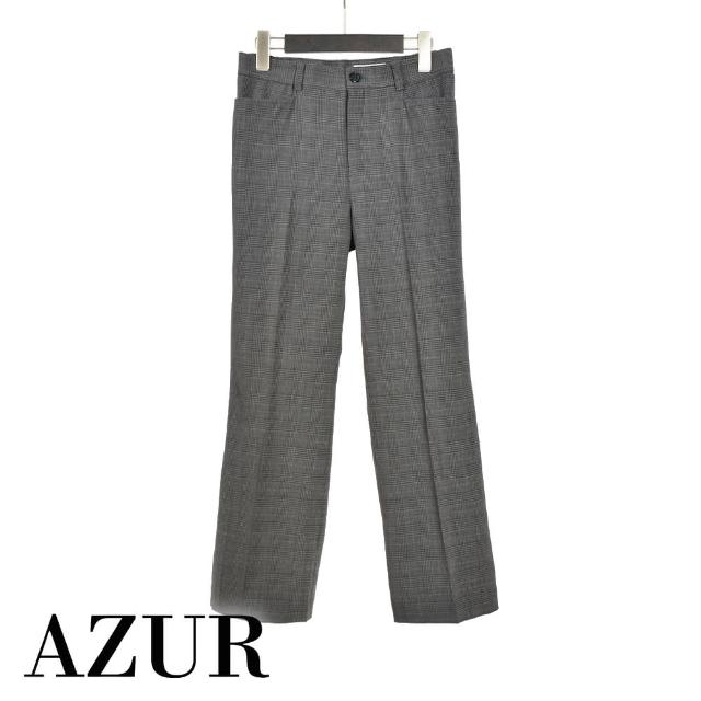 【AZUR】都會風格格紋長褲-2色