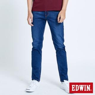 【EDWIN】男裝 JERSEYS EJ6低腰錐型牛仔褲(中古藍)