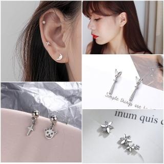 【HaNA 梨花】韓國就是愛簡單微鑲系列多款．簡約鑲鑽耳環