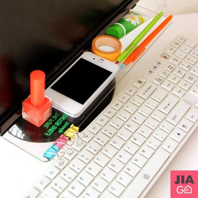 【JIAGO】透明電腦置物板-螢幕置物架