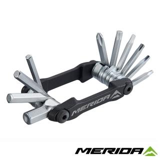 【MERIDA 美利達】10合1隨身維修工具組(環島/螺絲起子/補修/板手/單車/自行車)
