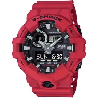 【CASIO 卡西歐】街頭潮流雙顯手錶(GA-700-4A)
