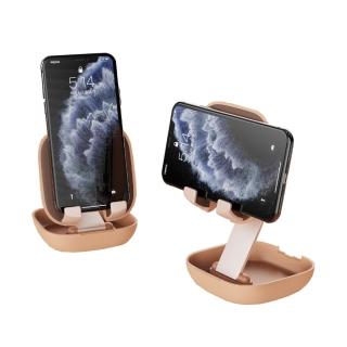 【Jokitech】口袋型粉餅盒造型摺疊式手機支架(JK-CS 2款任選 隨身型手機架)