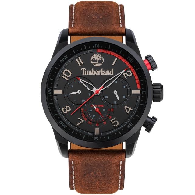 【Timberland】兩地時間多功能手錶-46.5mm(TBL.16088JLB/02)
