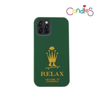 【Candies】iPhone 12 / 12 Pro適用6.1吋 Candies x Cloudfield聯名款 RELAX手機殼(墨綠)