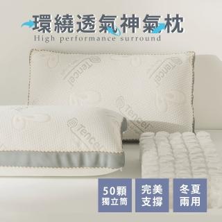 【絲薇諾】MIT環繞透氣神氣枕/獨立筒枕(1入)
