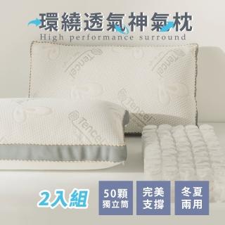 【絲薇諾】MIT環繞透氣神氣枕/獨立筒枕(2入組)