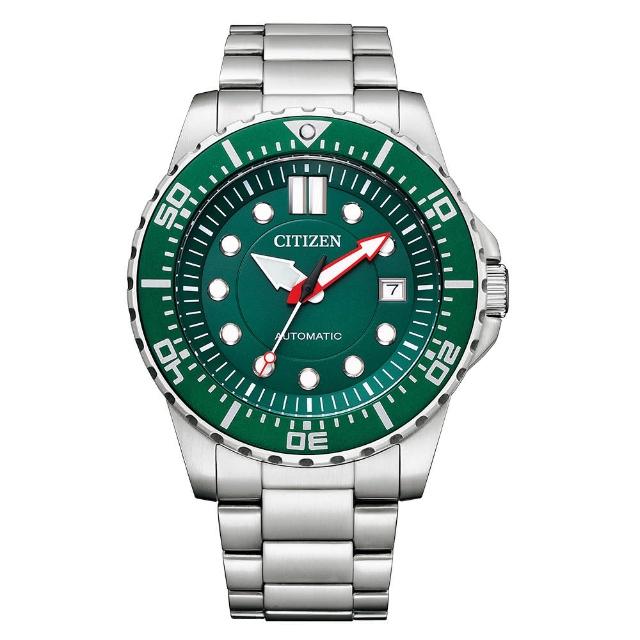 【CITIZEN 星辰】Mechanical經典綠面機械腕錶(NJ0129-87X)