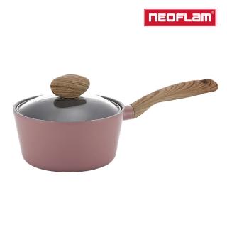 【NEOFLAM】韓國製Retro抗菌系列18cm單柄湯鍋IH-乾燥玫瑰粉(IH爐可用鍋)