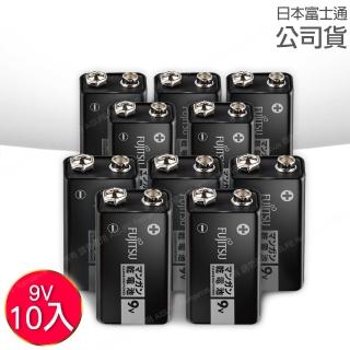 【FUJITSU 富士通】富士通日本版 9V黑版 碳鋅電池 10顆入