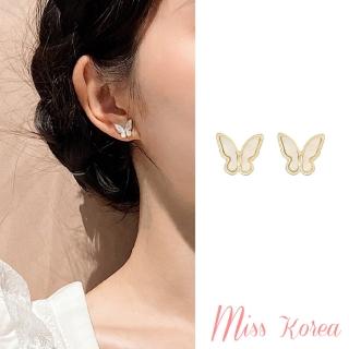 【MISS KOREA】韓國設計S925銀針立體蝴蝶唯美氣質耳釘
