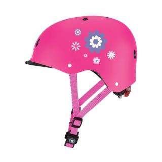 【GLOBBER 哥輪步】ELITE 安全帽 XS-繽紛桃(頭圍約48cm~53cm)