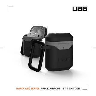 【UAG】AirPods 耐衝擊硬式保護殼V2-黑灰(UAG)