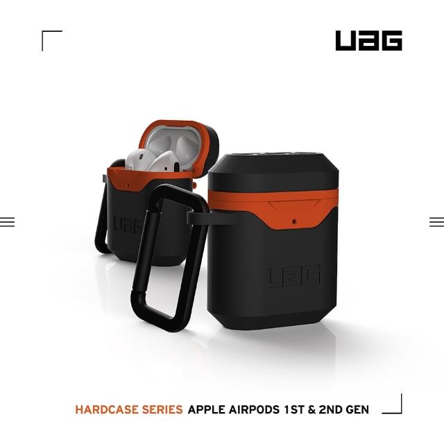 【UAG】AirPods 耐衝擊硬式保護殼V2-黑橘(UAG)