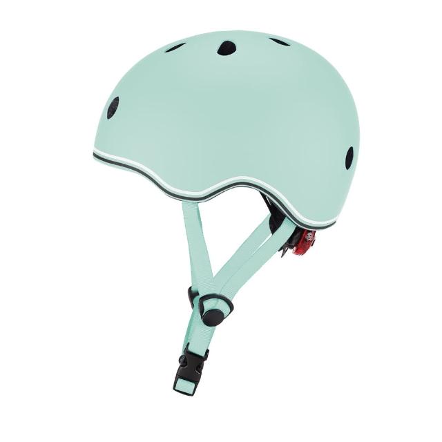 【GLOBBER 哥輪步】GO‧UP 安全帽 XXS-粉綠(頭圍約45cm~51cm)
