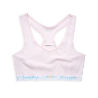 【annypepe】成長內衣 短版運動型 純棉-粉紅160-165(成長型內衣 少女內衣)