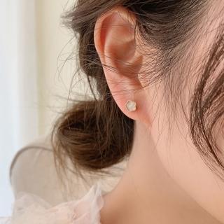 【Quenby】925純銀 一款兩戴春風氣質帶鑽點綴耳環/耳針(耳環/配件/交換禮物)