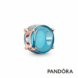 【Pandora官方直營】藍色橢圓寶石串飾-絕版品