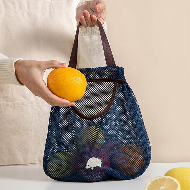 【E.City】多功能掛式環保蔬果網袋購物袋