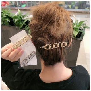 【HaNA 梨花】韓國復古系唯美．少女金屬鎖鏈髮夾