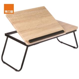 【特力屋】可調實用型折疊桌 淺木紋色