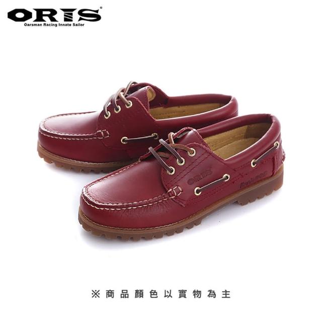 【oris  帆船鞋】ORIS專屬真皮烙印經典帆船鞋-紅/女款-888A07(真皮/手工/帆船鞋)