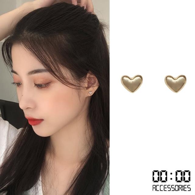 【00:00】韓國設計S925銀針小巧迷你愛心耳環(2色任選)