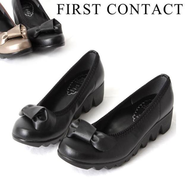 【First Contact】日本製蝴蝶結氣墊女鞋(日本製女鞋)