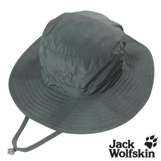 【Jack wolfskin 飛狼】抗UV防曬遮陽帽 輕量 超透氣(深灰)