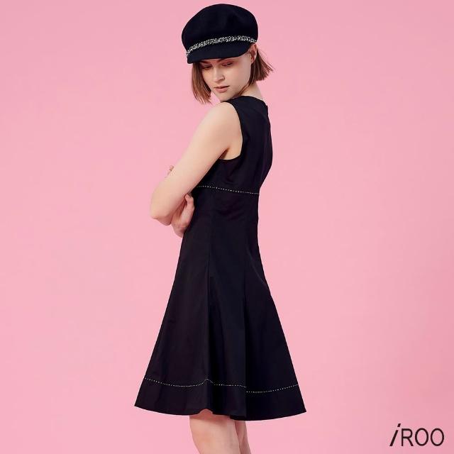 【iROO】無袖傘襬洋裝