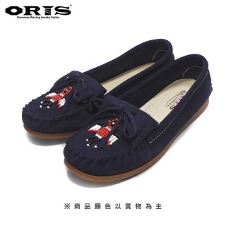 【oris 帆船鞋】ORIS印第安納雷鳥風休閒鞋-藍-S7714B04(真皮/手工/休閒鞋)