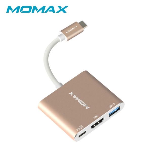 【Momax】Elite Link Type C Hub多媒體轉接器DHC4(HDMI & USB3.0 & TypeC三接口)