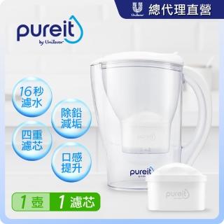 【Unilever 聯合利華】Pureit 一壺1芯 PX3000即淨濾水壺2.5L+濾芯1入