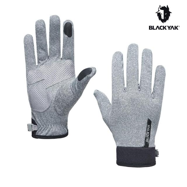 【BLACK YAK】舒適全指手套[灰色]BYAB1NAN01(韓國春夏 耐磨防滑 觸控手套 戶外手套)