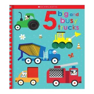 【麥克兒童外文】5 Big and Busy Trucks-硬頁書