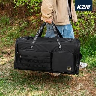 【KAZMI】KZM 黑色個性裝備收納袋90L(KZM/KAZMI/收納袋/90L/黑色/裝備收納袋/露營/camping)