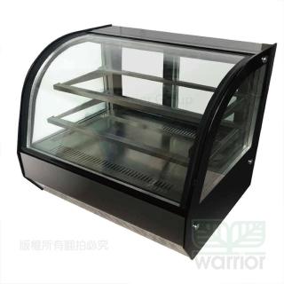 【WARRIOR 樺利】78L弧形玻璃蛋糕櫃(HM900C-P-HG黑色)