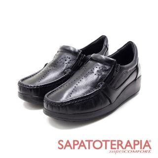 【SAPATOTERAPIA】女 雙拉鍊直套厚底休閒鞋 女鞋(黑)