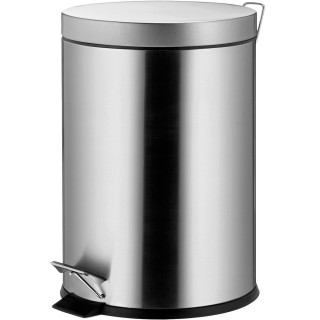 【KELA】Torre腳踏式垃圾桶 霧銀3L(回收桶 廚餘桶 踩踏桶)