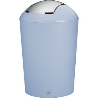 【KELA】搖擺蓋垃圾桶 藍5L(回收桶 廚餘桶)