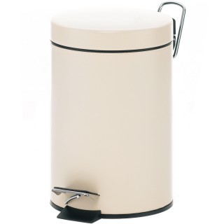 【KELA】簡約腳踏式垃圾桶 米3L(回收桶 廚餘桶 踩踏桶)