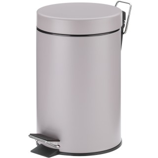 【KELA】簡約腳踏式垃圾桶 暖灰3L(回收桶 廚餘桶 踩踏桶)
