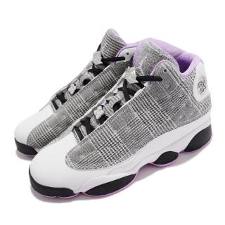 【NIKE 耐吉】籃球鞋 Air Jordan 13 Retro 女鞋 經典款 AJ13代 千鳥格紋 舒適 穿搭 黑 白(DN3938-015)